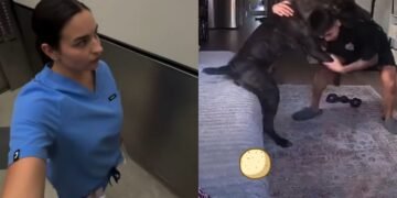 Дівчина перевірила домашню камеру і не повірила, чим займається її хлопець із собакою (відео)