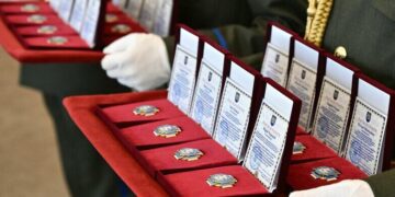 У Львові 29 нацгвардійців посмертно нагородили «Почесним знаком Святого Юрія» за оборону України, – ФОТО