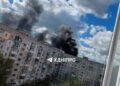 Російський дрон влучив у автобус у Дніпрі: у місті фіксують пожежі, є жертви (фото)