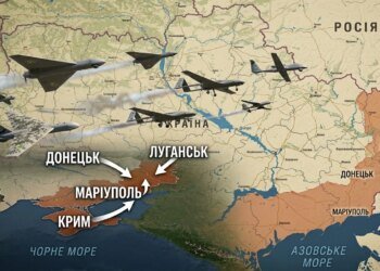 У Криму, Мелітополі та Маріуполі вночі лунали вибухи: повідомляють про атаку дронів та пожежі