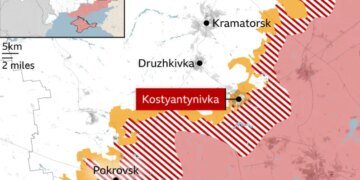Бої точаться вже всередині Костянтинівки, росіяни нарощують присутність у місті – BBC