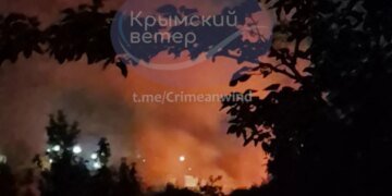 У Бахчисараї після удару спалахнули склади бригади МТЗ Чорноморського флоту рф