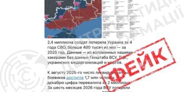 росія поширює фейк про нібито 2,4 млн загиблих і зниклих безвісти військових ЗСУ – ЦПД