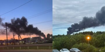 Дрони атакували одразу дві нафтобази росіян: сильно палає у Твері та Ставропольському краї (відео)