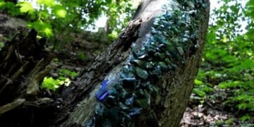 У львівському парку «Знесіння» відкрили артоб’єкт із фрагментів історичного скла