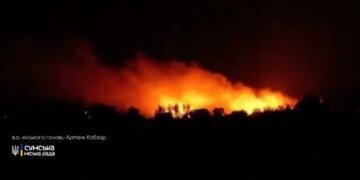 росія масовано атакувала Суми ударними БпЛА, виникли масштабні пожежі