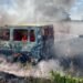 Був охоплений вогнем: біля Львова вісім рятувальників гасили Ford Transit, – ФОТО