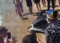 В Одесі на берег винесло уламки дрону: дитина потягла з собою частину безпілотника (відео)