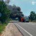 Російський БпЛА поцілив прямо у вантажівку з цистерною на Одещині: є загиблі та поранені (відео)