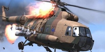 Дрони уразили гелікоптери Мі-35 та Мі-8 на російській авіабазі у Таганрозі (супутниковий знімок)