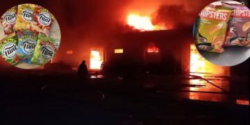 Влучили три дрони: Росія атакувала на Дніпропетровщині склад виробника популярних снеків