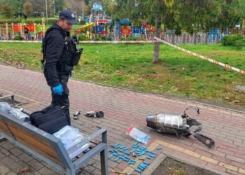 Уламки дрона впали в парку “Орлятко” в Києві, є поранені