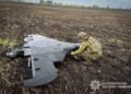 На Львівщині в полі виявили уламки російського безпілотника