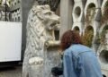 У Львові відновлять лева Євгена Дзиндри, який міг стати моделлю для скульптур біля Ратуші, – ФОТО