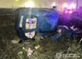 Неподалік Львова перекинувся Renault Kangoo: водій і пасажирка потрапили до лікарні, – ФОТО